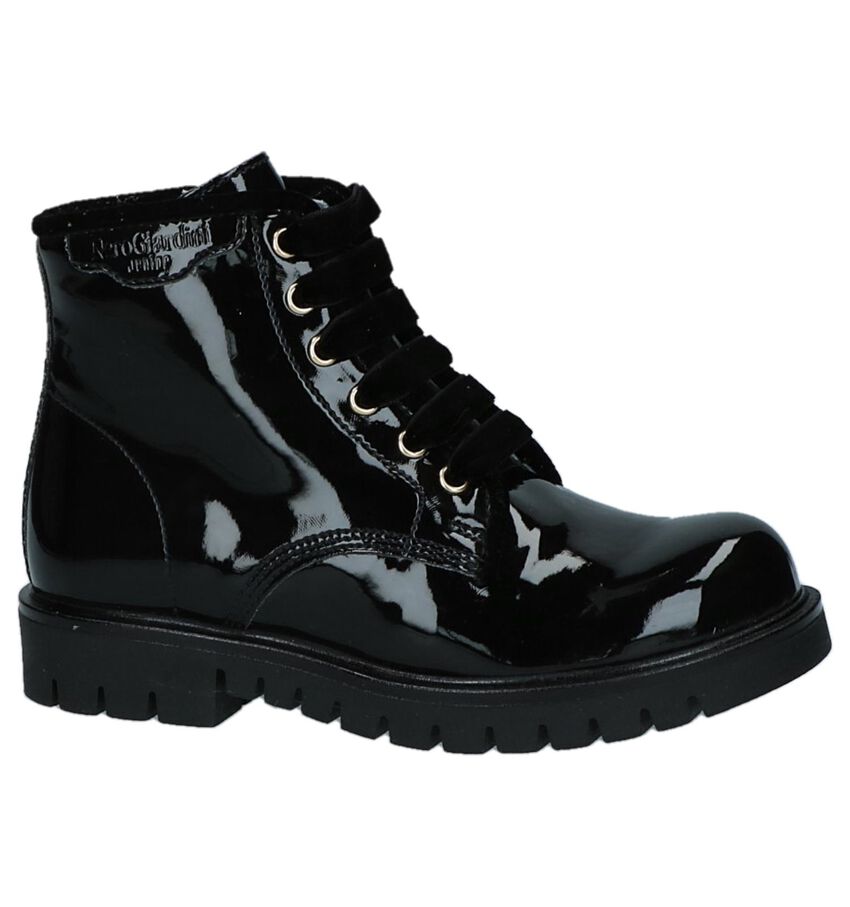 Zwarte Lake Boots Met Rits En Veter Nerogiardini nerogiardini kopen in de aanbieding