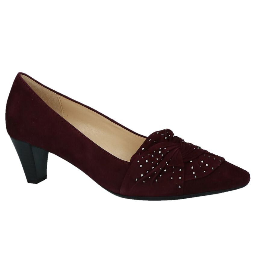 Bordeaux Gabor Pumps Met Studs gabor kopen in de aanbieding Bordeaux Gabor Pumps Met Studs gabor kopen in de aanbieding