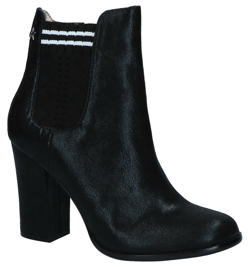 Replay Freya Zwarte Enkellaarzen Met Hoge Hak replay kopen in de aanbieding