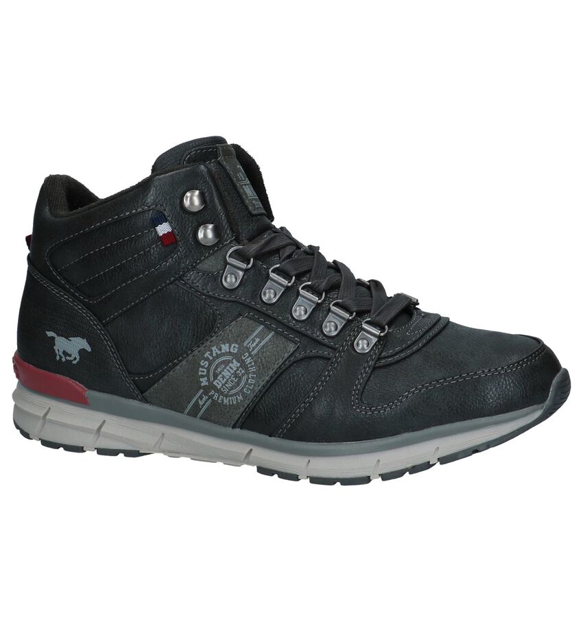 Donker Grijze Bottines Mustang mustang kopen in de aanbieding Donker Grijze Bottines Mustang mustang kopen in de aanbieding