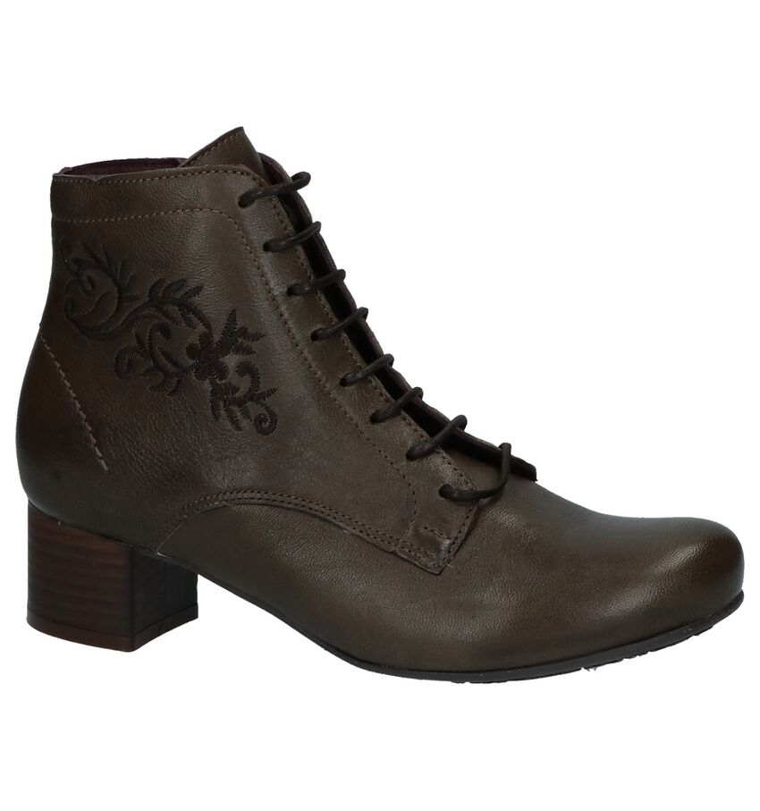 Kaki Enkellaarzen Met Ritsveter Brako Anatomics brako anatomics kopen in de aanbieding