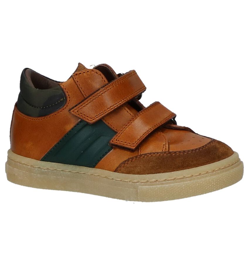 Cognac Schoentjes Met Velcro Rondinella rondinella kopen in de aanbieding