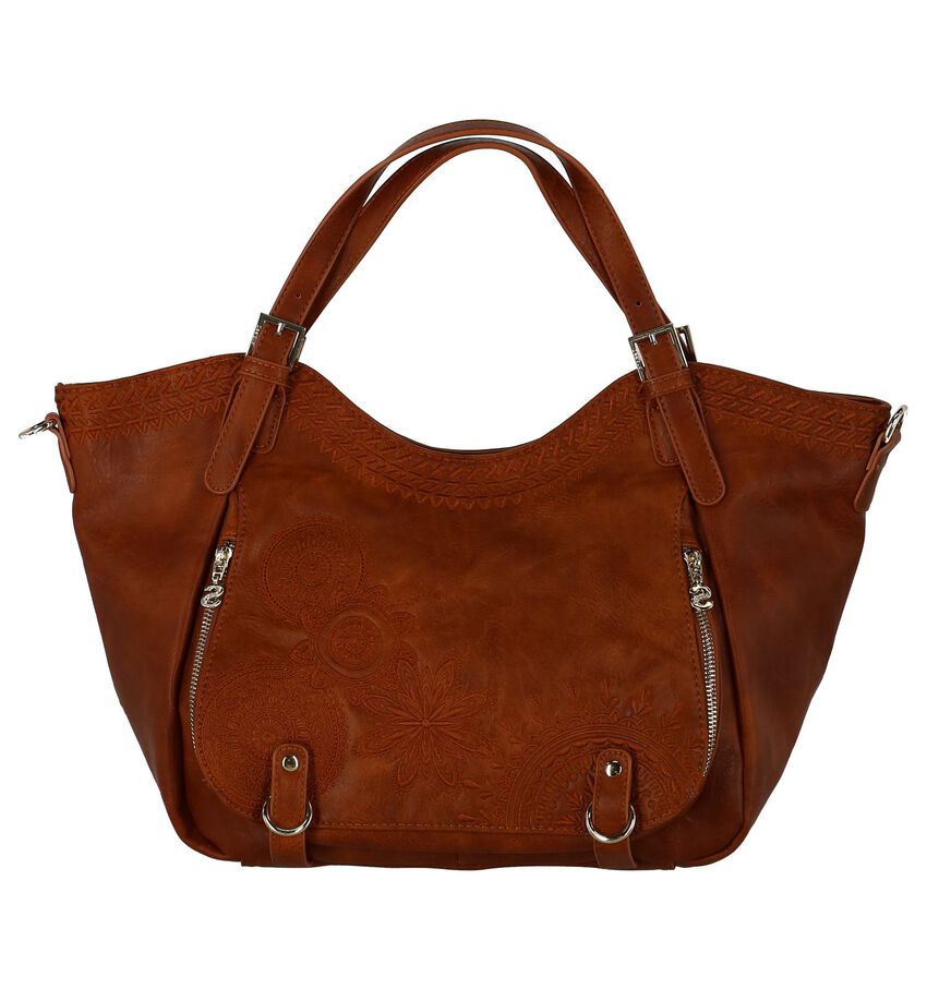 Desigual Handtas Cognac desigual kopen in de aanbieding