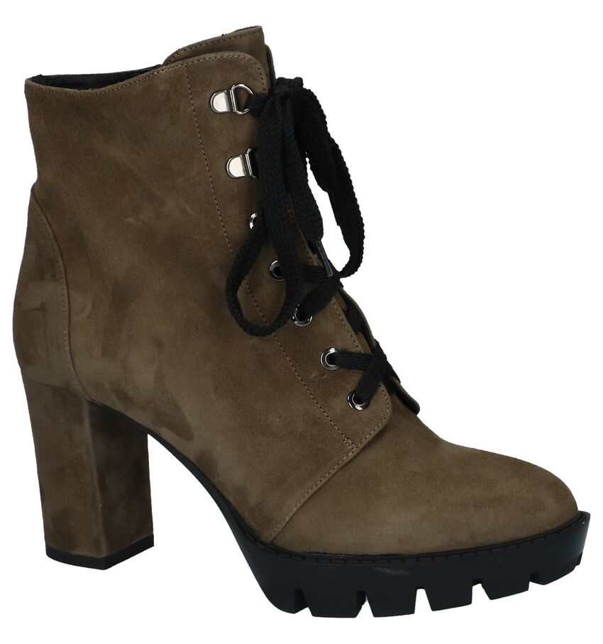 Kaki Enkellaarzen Ritsveter Roberto Dangelo roberto dangelo kopen in de aanbieding