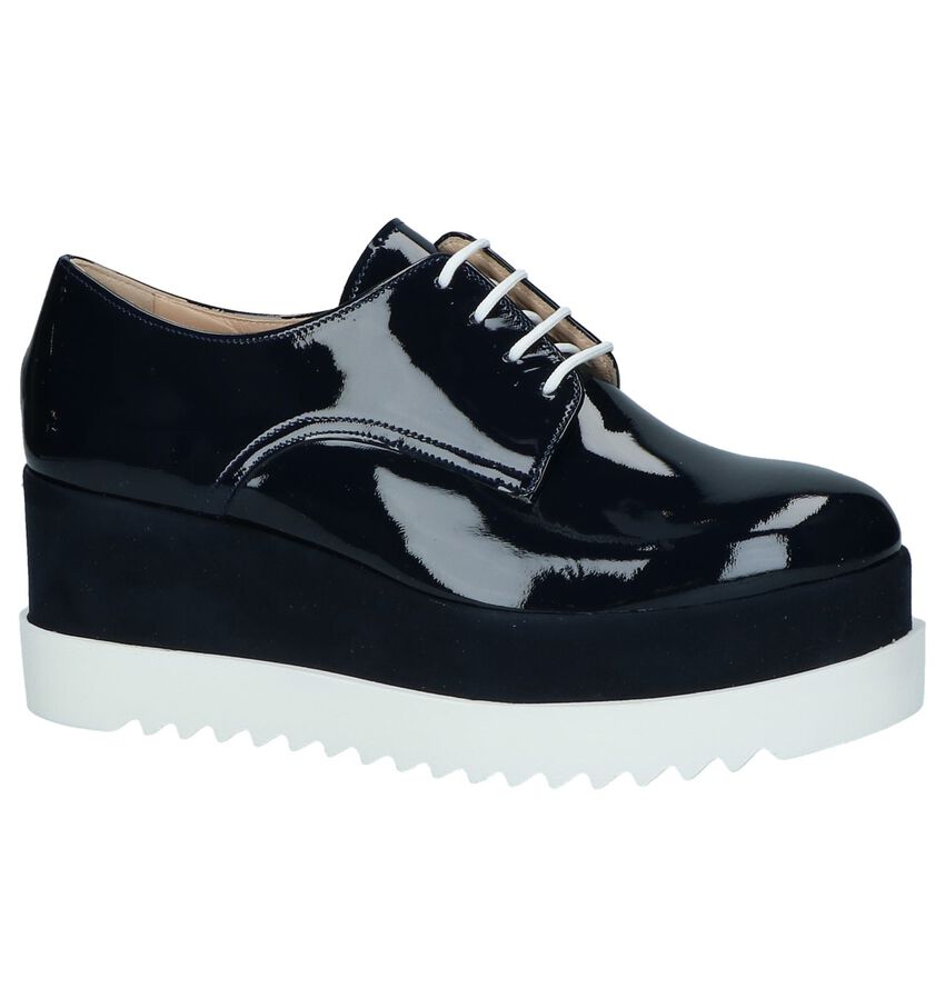Blauwe Lak Veterschoenen Met Dikke Zolen Frida Max frida kopen in de aanbieding Blauwe Lak Veterschoenen Met Dikke Zolen Frida Max frida kopen in de aanbieding