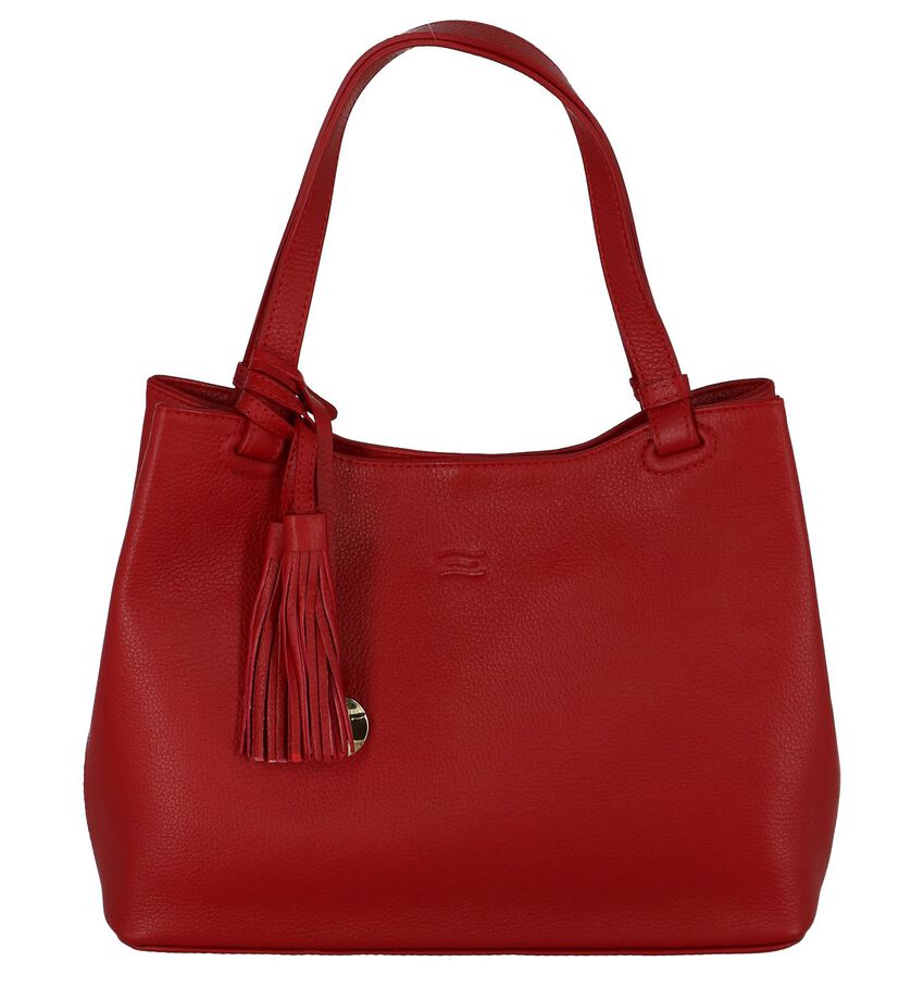 Rode Crinkles Handtas Met Flosjes crinkles kopen in de aanbieding Rode Crinkles Handtas Met Flosjes crinkles kopen in de aanbieding