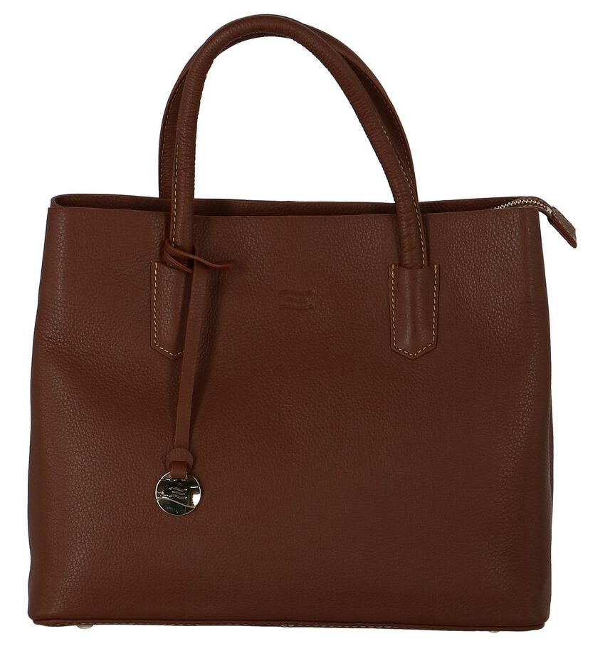 Cognac Handtas Crinkles Leder crinkles kopen in de aanbieding Cognac Handtas Crinkles Leder crinkles kopen in de aanbieding