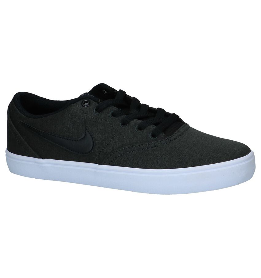 Nike Sb Check Solar Donker Grijze Skateschoenen nike kopen in de aanbieding