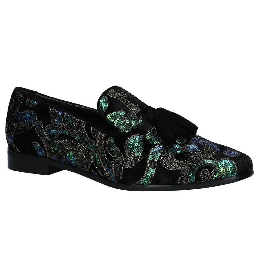 Pedro Miralles Loafers Zwart Met Flosjes pedro miralles kopen in de aanbieding