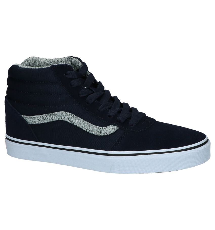 Donkerblauwe Vans Ward Hi Skateschoenen vans kopen in de aanbieding