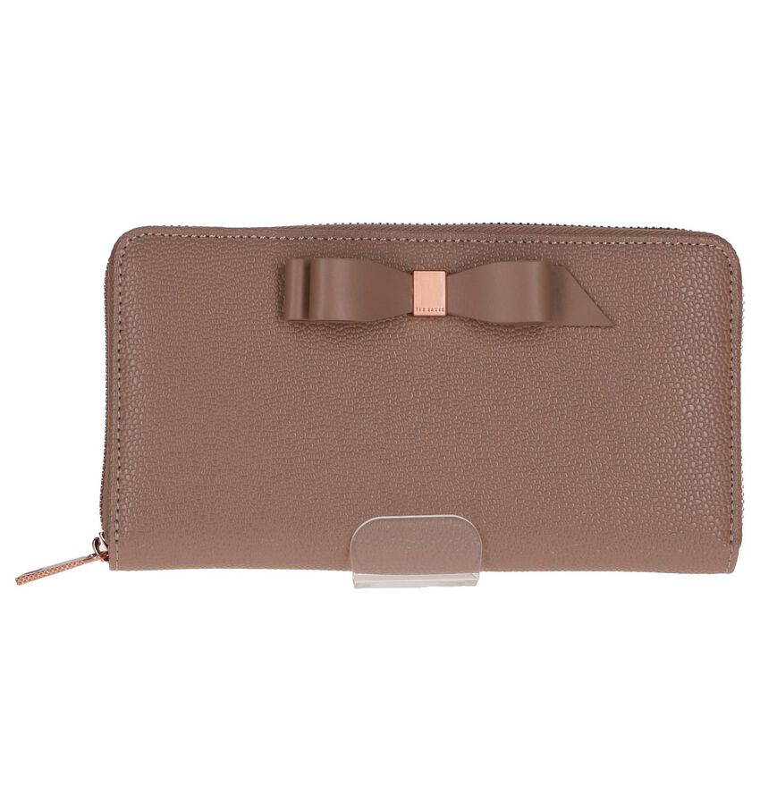 Donkerroze Ritsportefeuille Ted Baker Aine ted baker kopen in de aanbieding