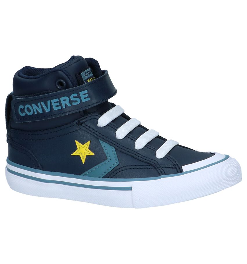 Donkerblauwe Sneakers Converse Pro Blaze Strap Hi converse kopen in de aanbieding
