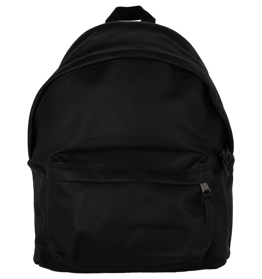 Zwart Lederen Rugzak Eastpak Padded Pak eastpak kopen in de aanbieding