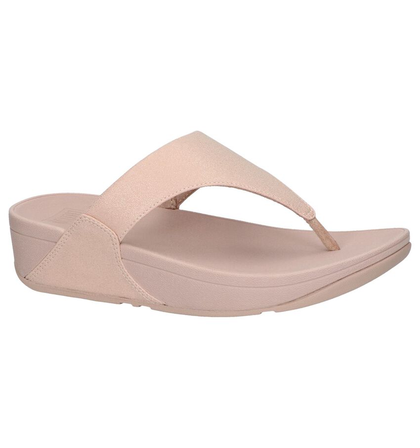 Roze Teenslippers Fitflop Lulu Shimmer fitflop kopen in de aanbieding