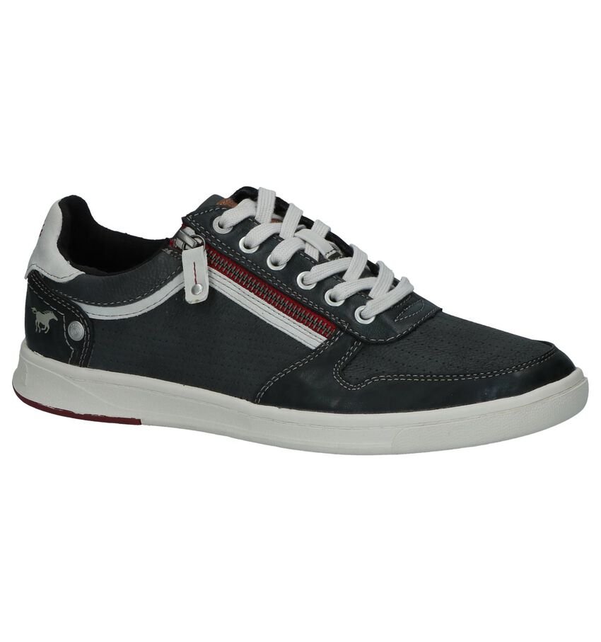 Mustang Donkerblauwe Casual Veterschoenen mustang kopen in de aanbieding Mustang Donkerblauwe Casual Veterschoenen mustang kopen in de aanbieding
