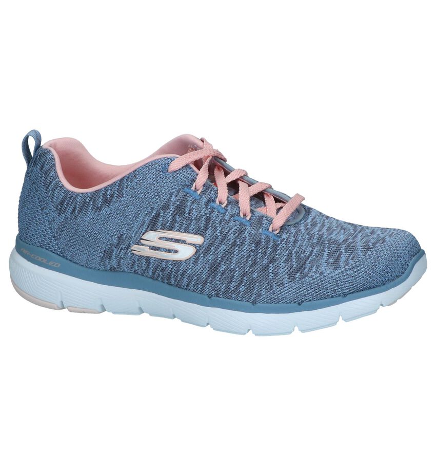Lichtblauwe Runners Skechers Flex Appeal 30 skechers kopen in de aanbieding