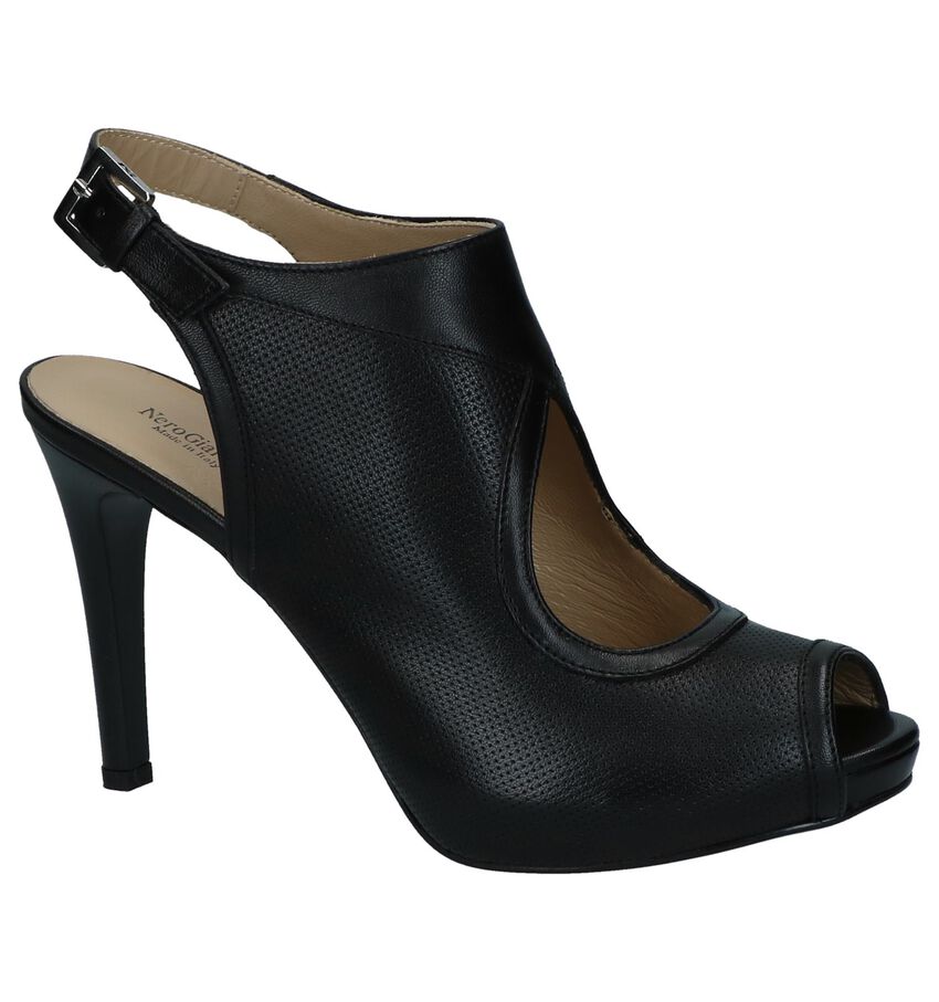 Zwarte High Heel Sandalen Nerogiardini nerogiardini kopen in de aanbieding