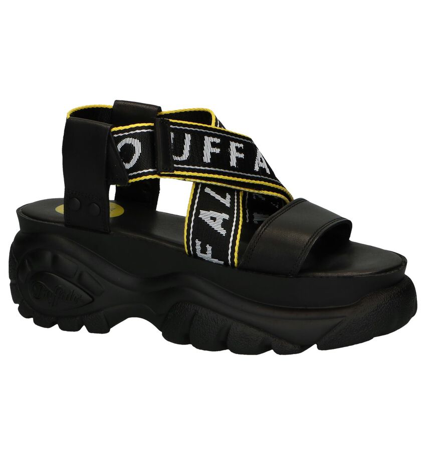 Zwarte Sandalen Buffalo London Bo buffalo kopen in de aanbieding
