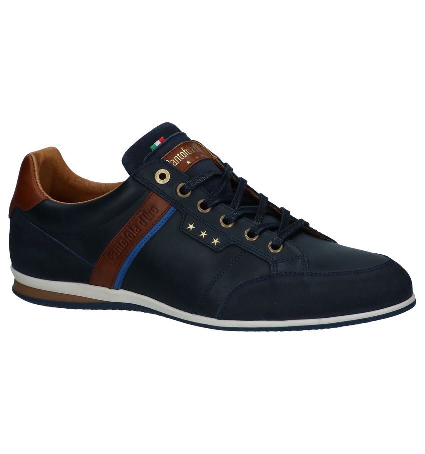 Donker Blauwe Casual Veterschoenen Pantofola Doro Roma Low pantofola doro kopen in de aanbieding Donker Blauwe Casual Veterschoenen Pantofola Doro Roma Low pantofola doro kopen in de aanbieding
