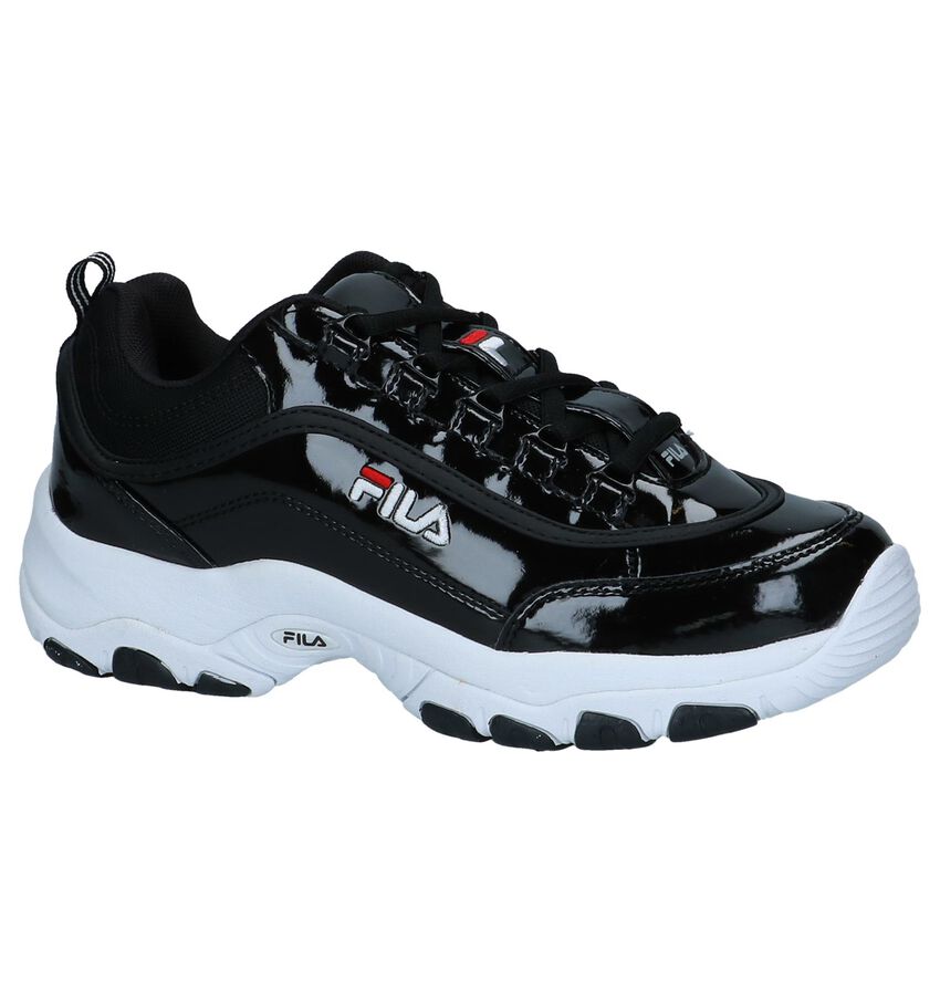 Fila Strada Zwarte Lage Sneakers fila kopen in de aanbieding