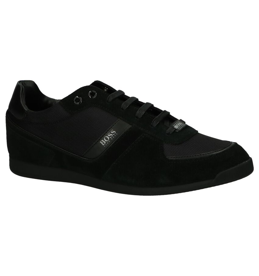 Zwarte Lage Schoen Glaze Low Hugo Boss