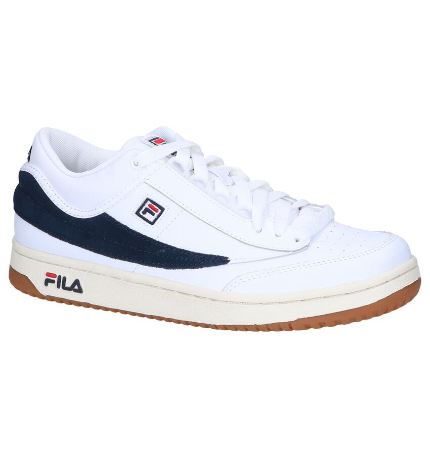 Fila T1 Witte Lage Sneakers fila kopen in de aanbieding Fila T1 Witte Lage Sneakers fila kopen in de aanbieding