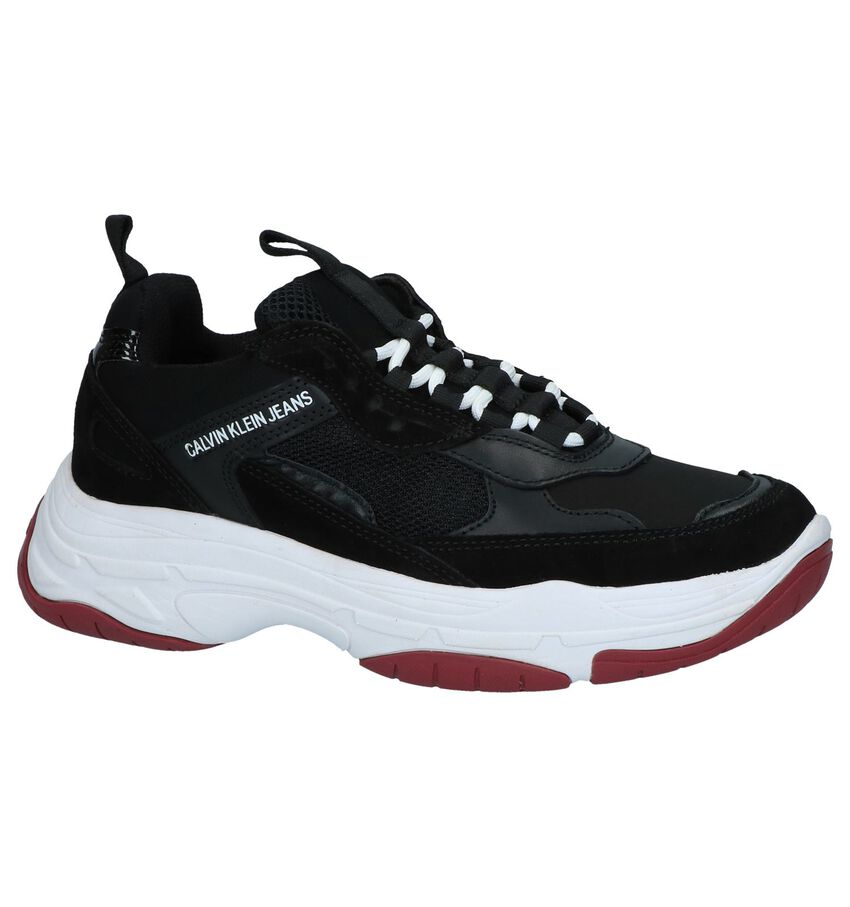 Zwarte Nineties Sneakers Calvin Klein Maya calvin klein kopen in de aanbieding