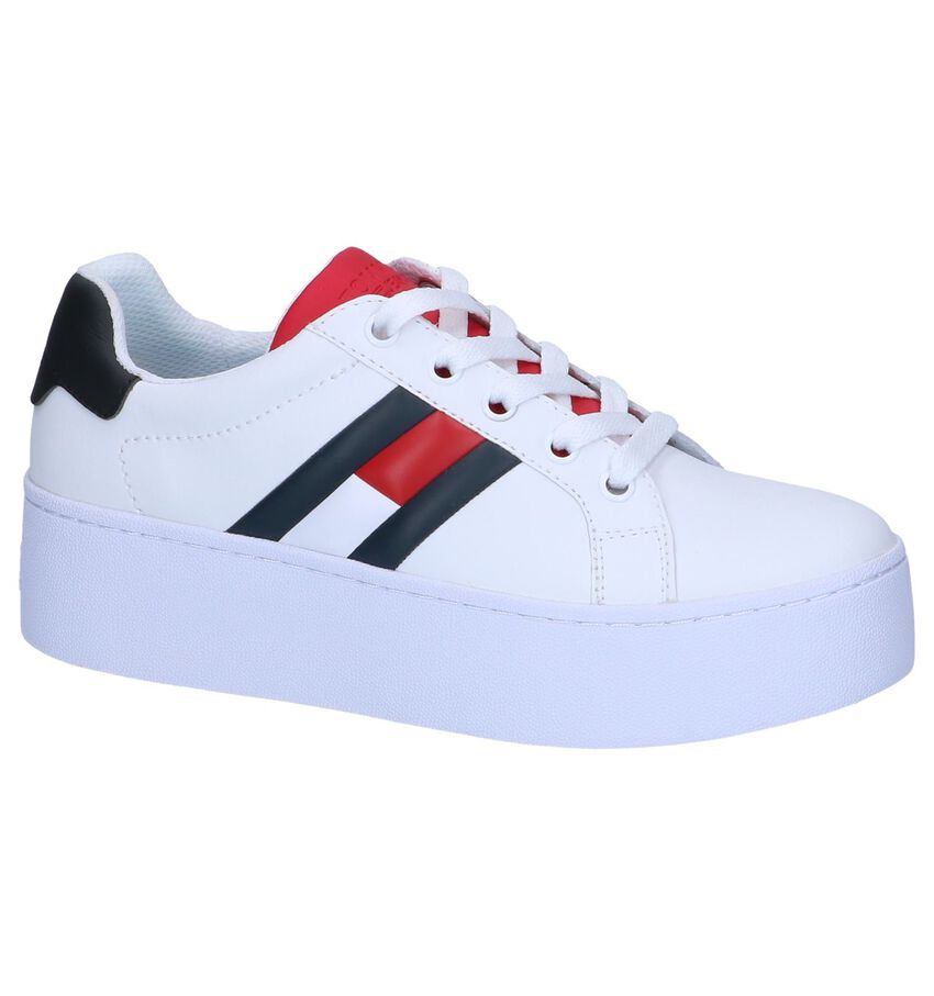 Witte Sneakers Tommy Hilfiger Jeans tommy hilfiger kopen in de aanbieding Witte Sneakers Tommy Hilfiger Jeans tommy hilfiger kopen in de aanbieding