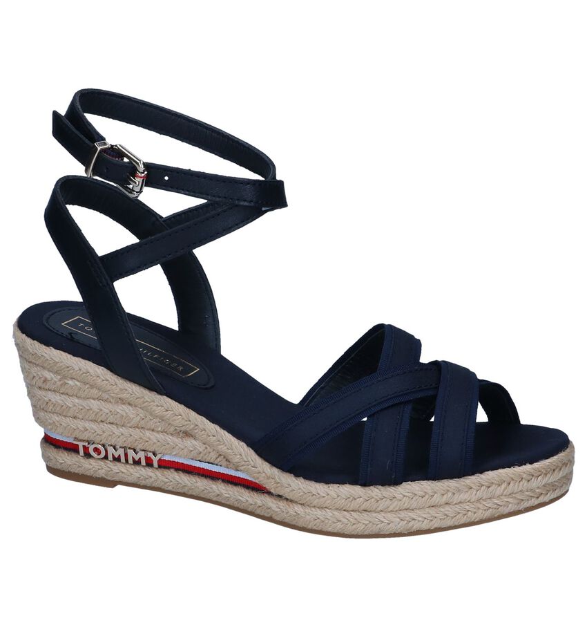 Donkerblauwe Sandalen Tommy Hilfiger Iconic Elba Corporate tommy hilfiger kopen in de aanbieding