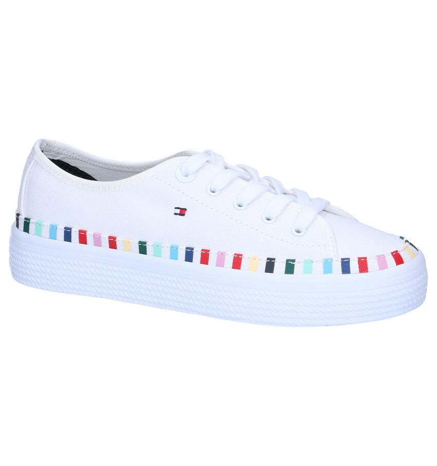 Witte Sneakers Tommy Hilfiger Rainbow tommy hilfiger kopen in de aanbieding Witte Sneakers Tommy Hilfiger Rainbow tommy hilfiger kopen in de aanbieding