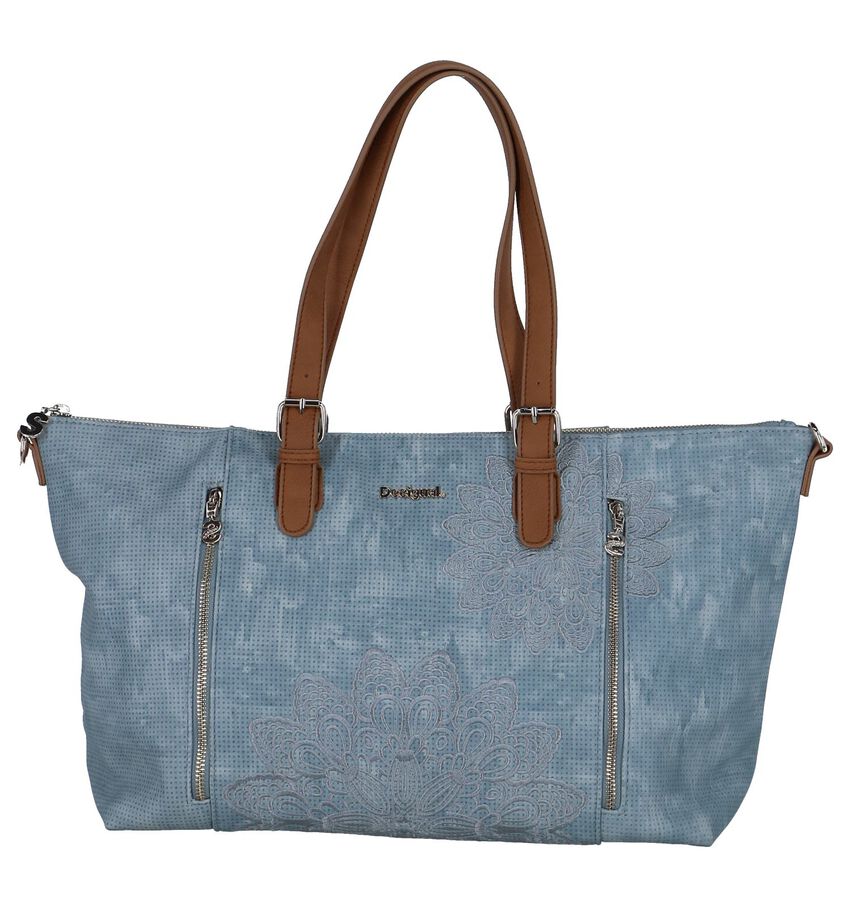 Blauwe Shopper Tas Desigual desigual kopen in de aanbieding Blauwe Shopper Tas Desigual desigual kopen in de aanbieding