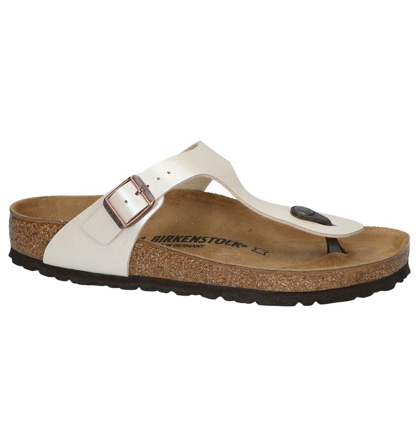 Parelmoeren Teenslippers Birkenstock Gizeh birkenstock kopen in de aanbieding