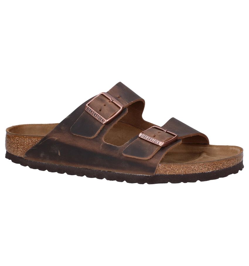 Bruine Slippers Birkenstock Arizona birkenstock kopen in de aanbieding