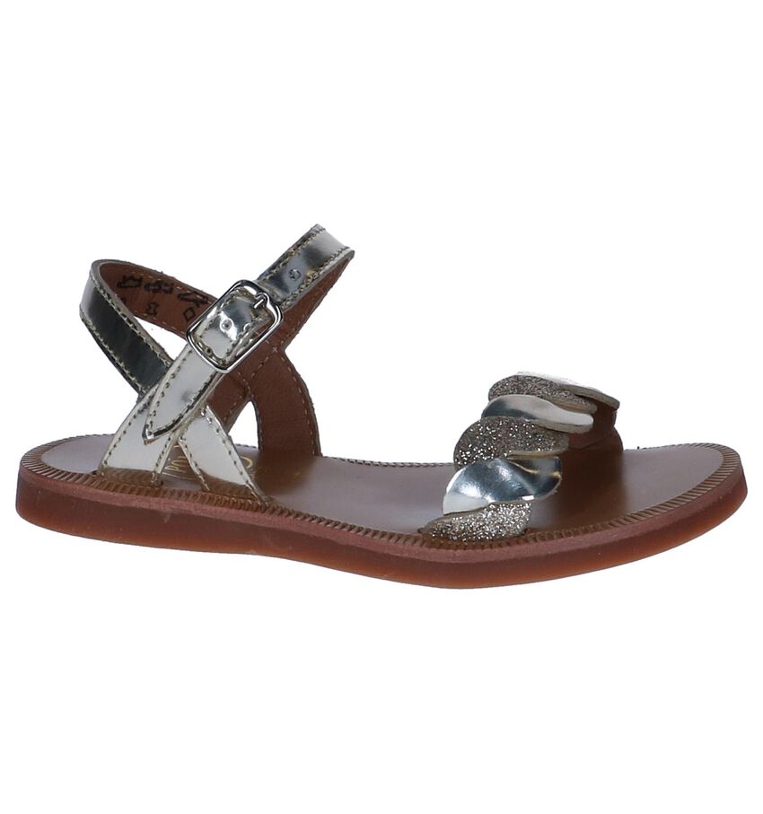 Gouden Sandalen Pom Dapi Plagette Twist pom dapi kopen in de aanbieding Gouden Sandalen Pom Dapi Plagette Twist pom dapi kopen in de aanbieding