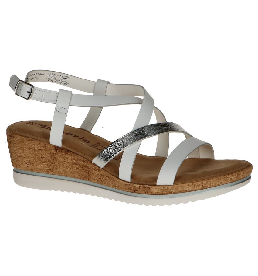 Sandaal Met Sleehak Wit Tamaris tamaris kopen in de aanbieding Sandaal Met Sleehak Wit Tamaris tamaris kopen in de aanbieding