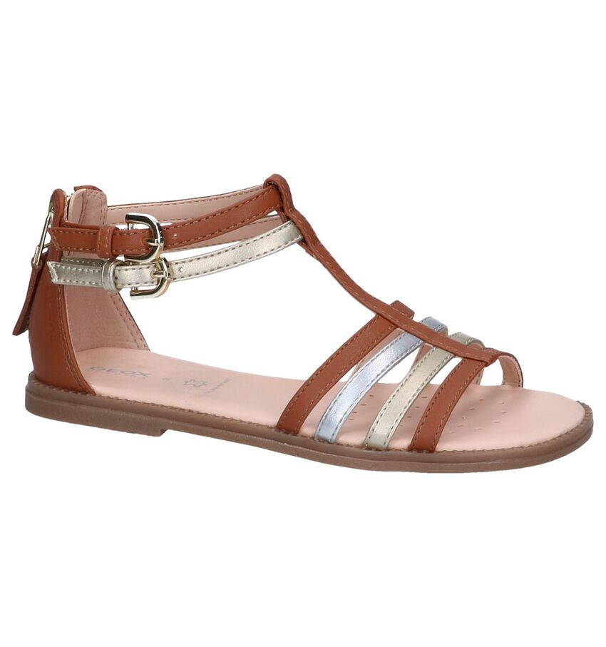 Cognac Sandalen Geox geox kopen in de aanbieding Cognac Sandalen Geox geox kopen in de aanbieding