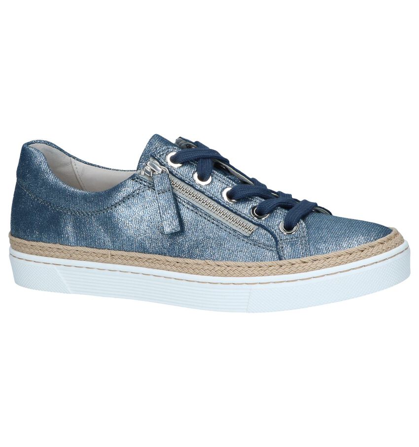 Metallic Blauwe Schoenen Gabor Optifit gabor kopen in de aanbieding