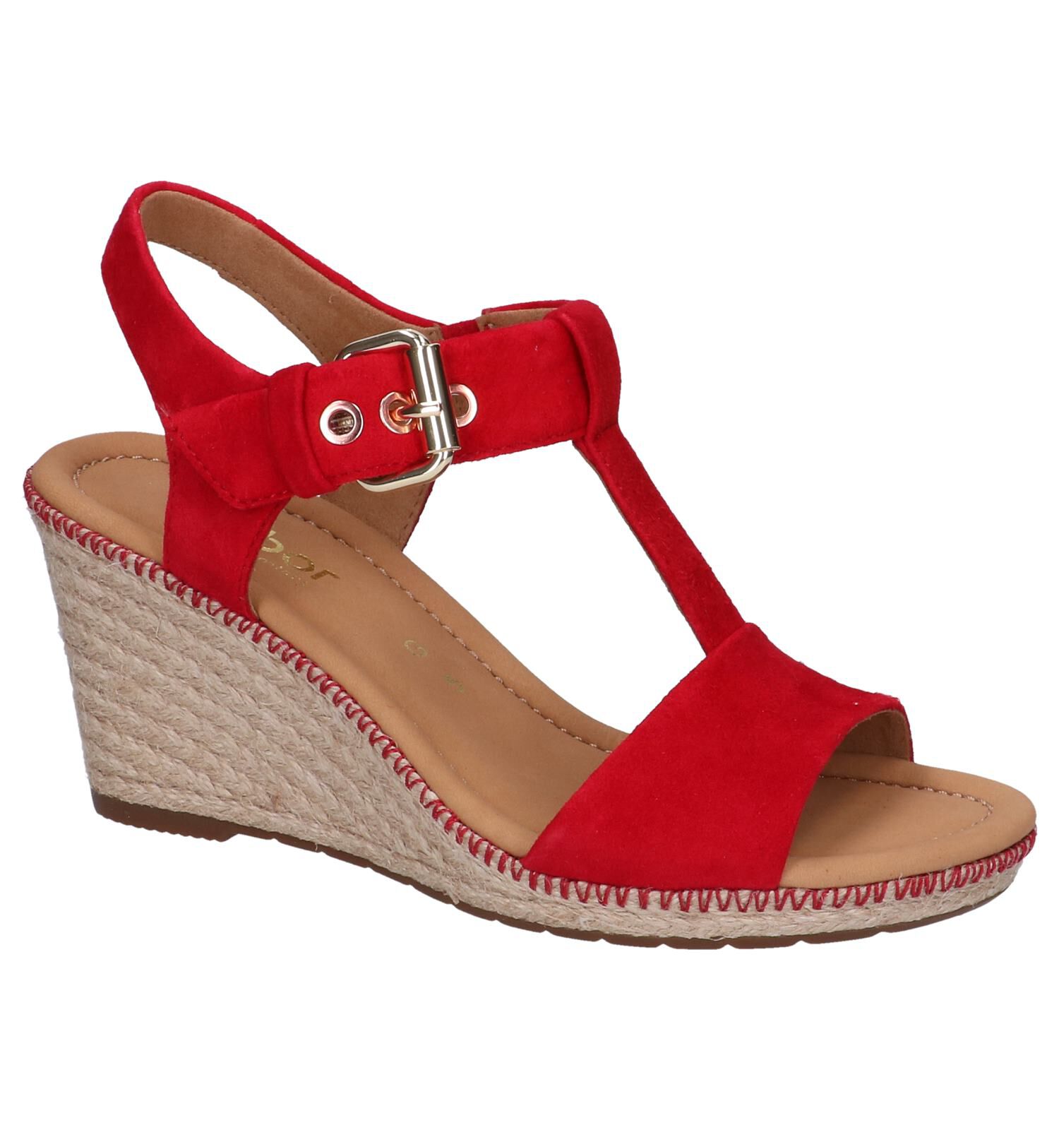 Aanbieding Rode Sandalen Gabor Comfort Gabor met korting
