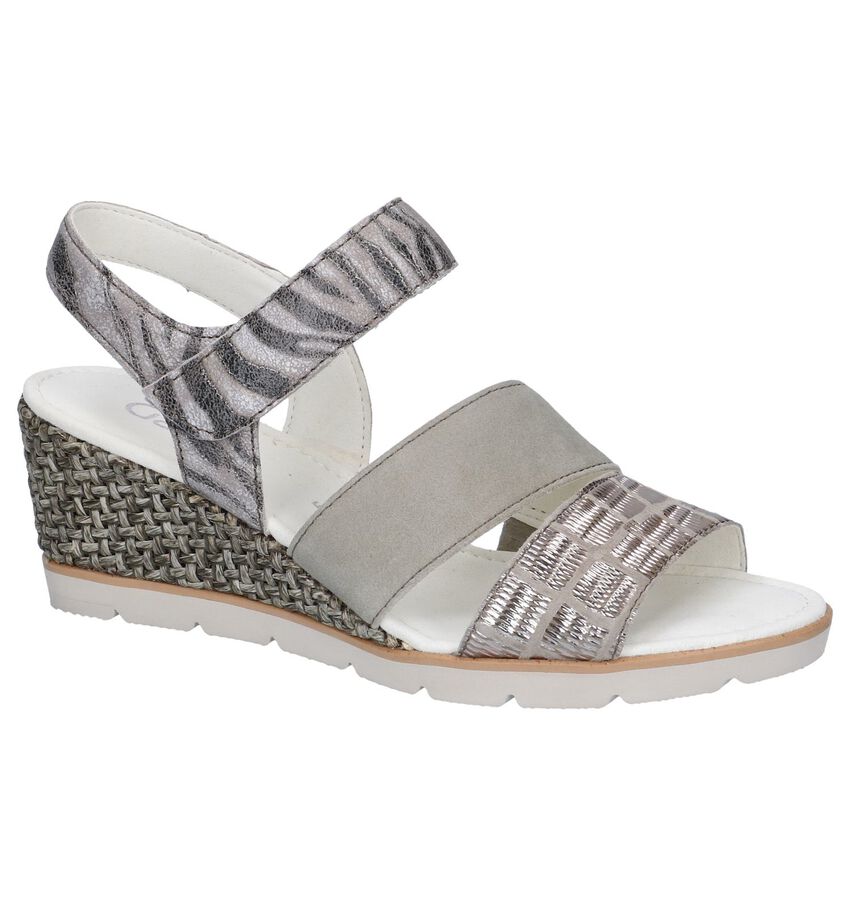 Grijze Sandalen Met Sleehak Gabor gabor kopen in de aanbieding