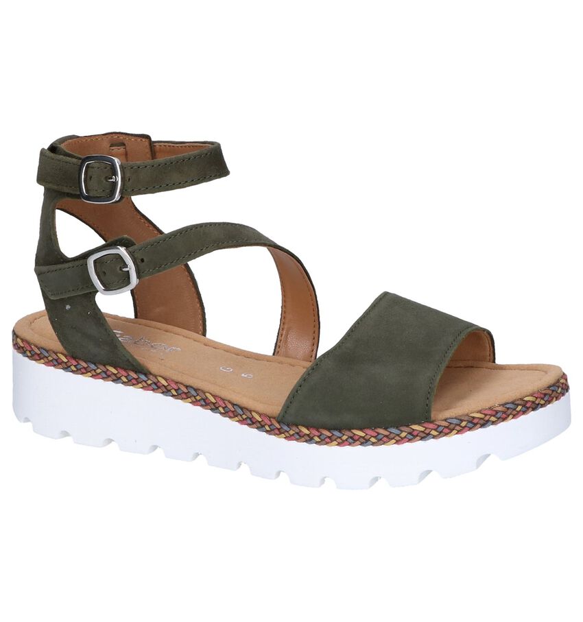 Kaki Sandalen Gabor Comfort gabor kopen in de aanbieding Kaki Sandalen Gabor Comfort gabor kopen in de aanbieding