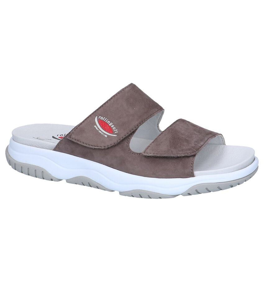 Taupe Slippers Rollingsoft By Gabor gabor kopen in de aanbieding