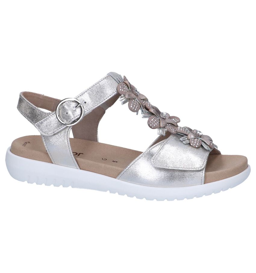 Zilveren Sandalen Gabor Comfort gabor kopen in de aanbieding Zilveren Sandalen Gabor Comfort gabor kopen in de aanbieding