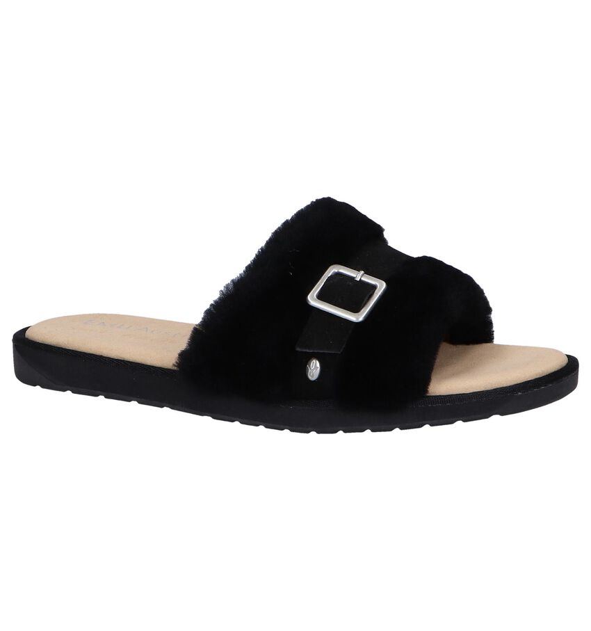 Zwarte Slippers Emu Warden Stinger emu kopen in de aanbieding