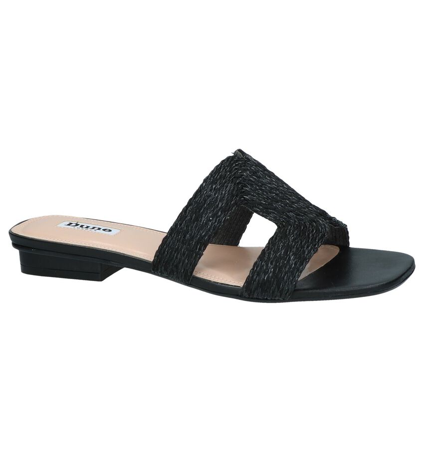 Zwarte Slippers Dune Libi dune kopen in de aanbieding Zwarte Slippers Dune Libi dune kopen in de aanbieding