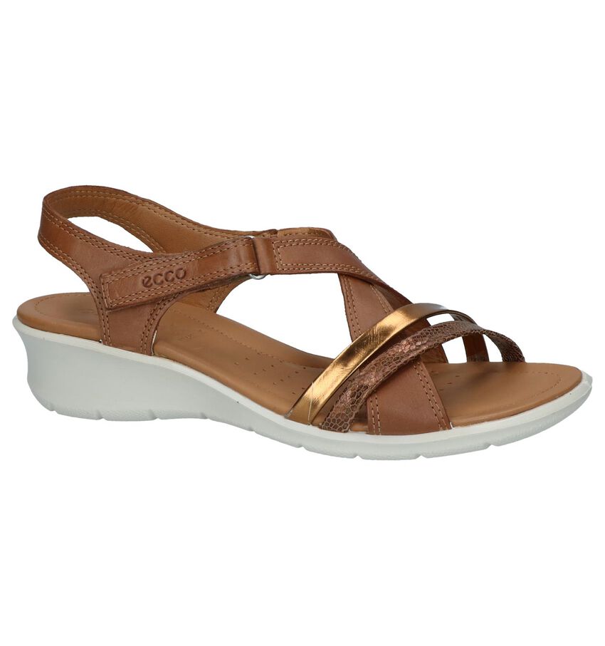 Cognac Sandalen Ecco Felicia ecco kopen in de aanbieding