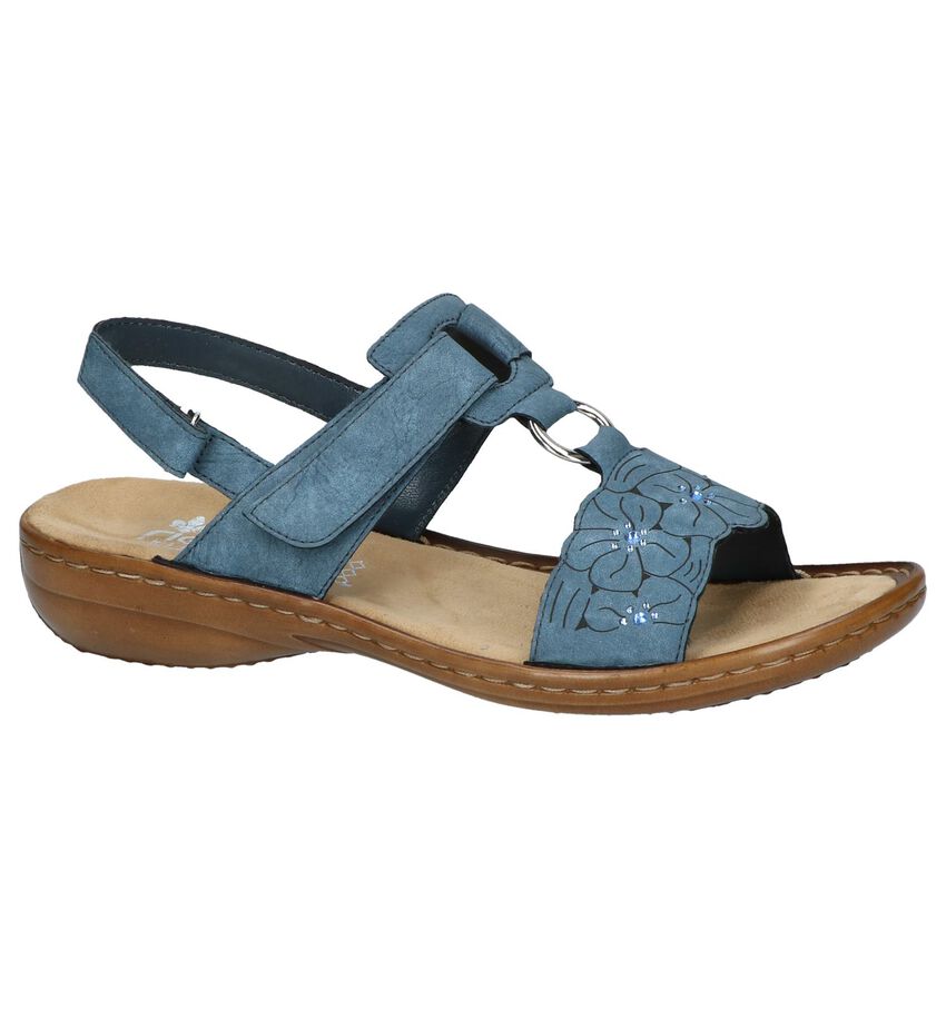 Blauwgrijze Sandalen Rieker rieker kopen in de aanbieding