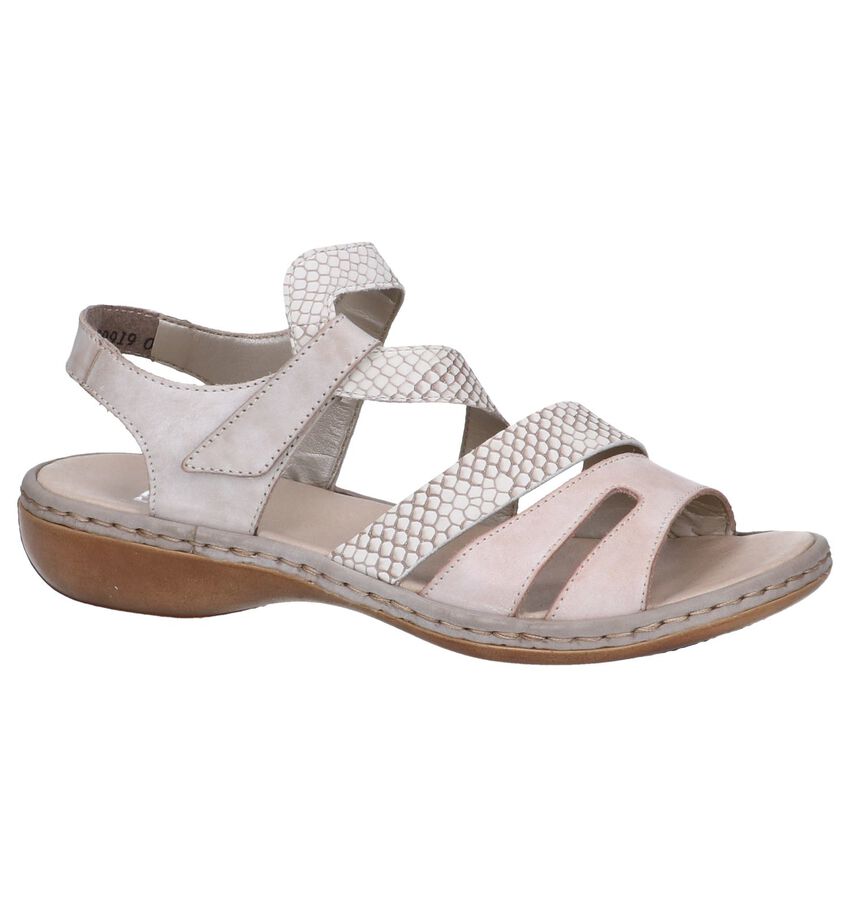 Beige Sandalen Rieker rieker kopen in de aanbieding