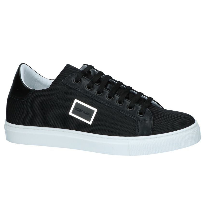 Zwarte Geklede Sneakers Antony Morato antony morato kopen in de aanbieding