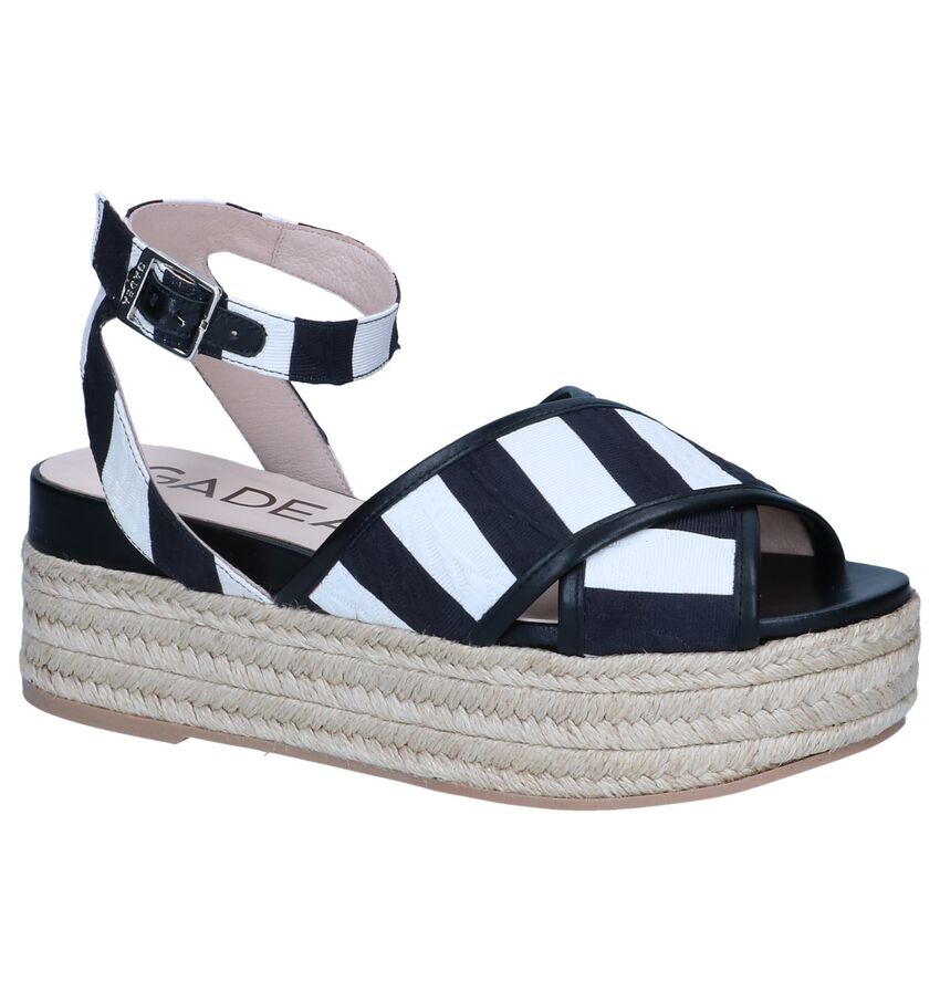 Zwartwitte Sandalen Gadea gadea kopen in de aanbieding