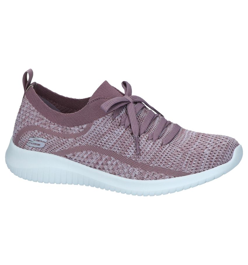 Paarse Slip On Sneakers Skechers Ultra Flex skechers kopen in de aanbieding